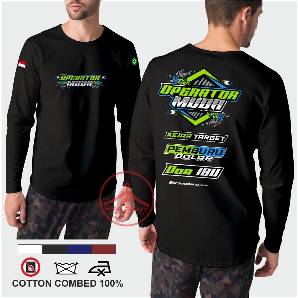 Kaos Operator Muda Doa Ibu Lengan Panjang