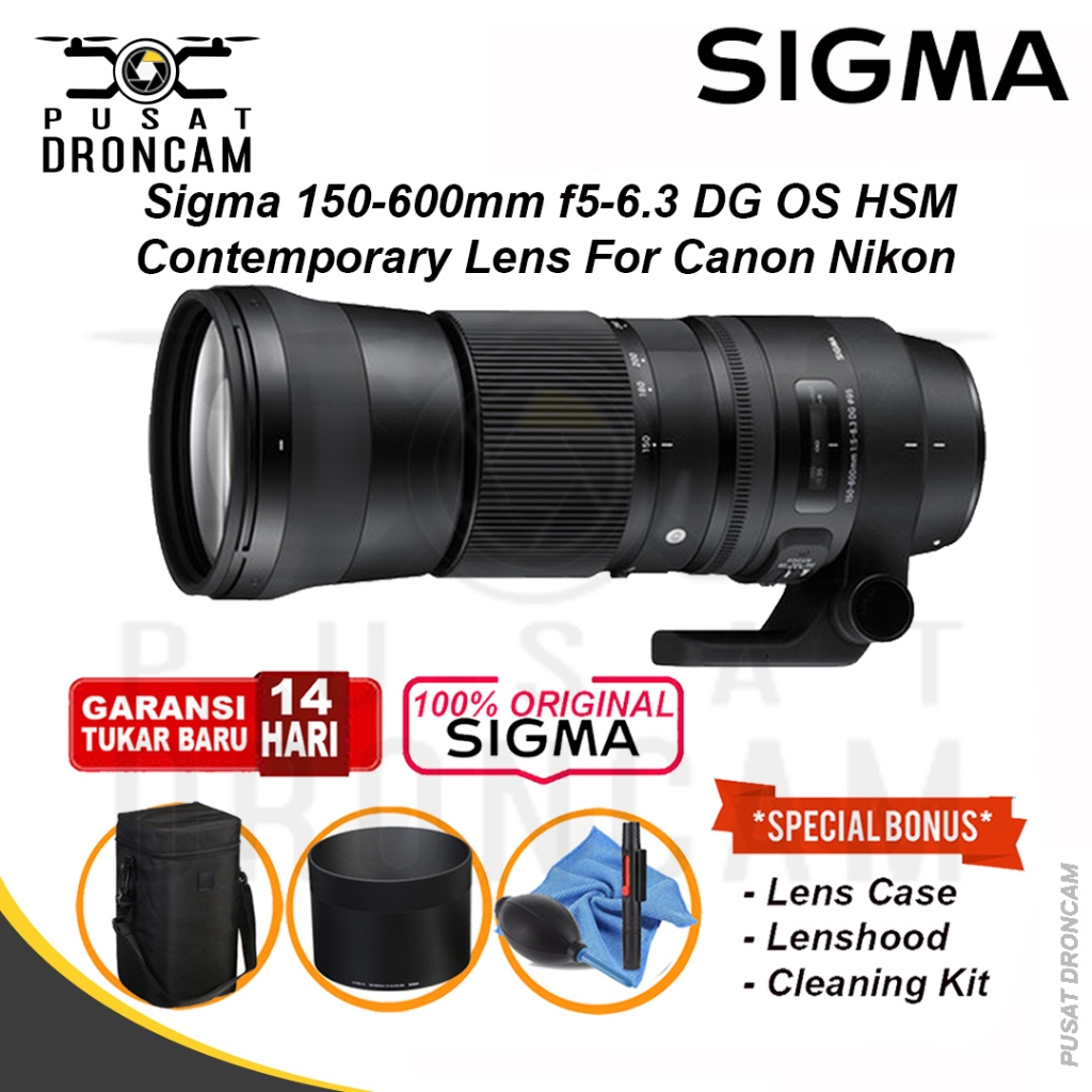 Sigma 150-600mm  Nikon F / Canon EF Fullframe DG OS HSM Contemporary