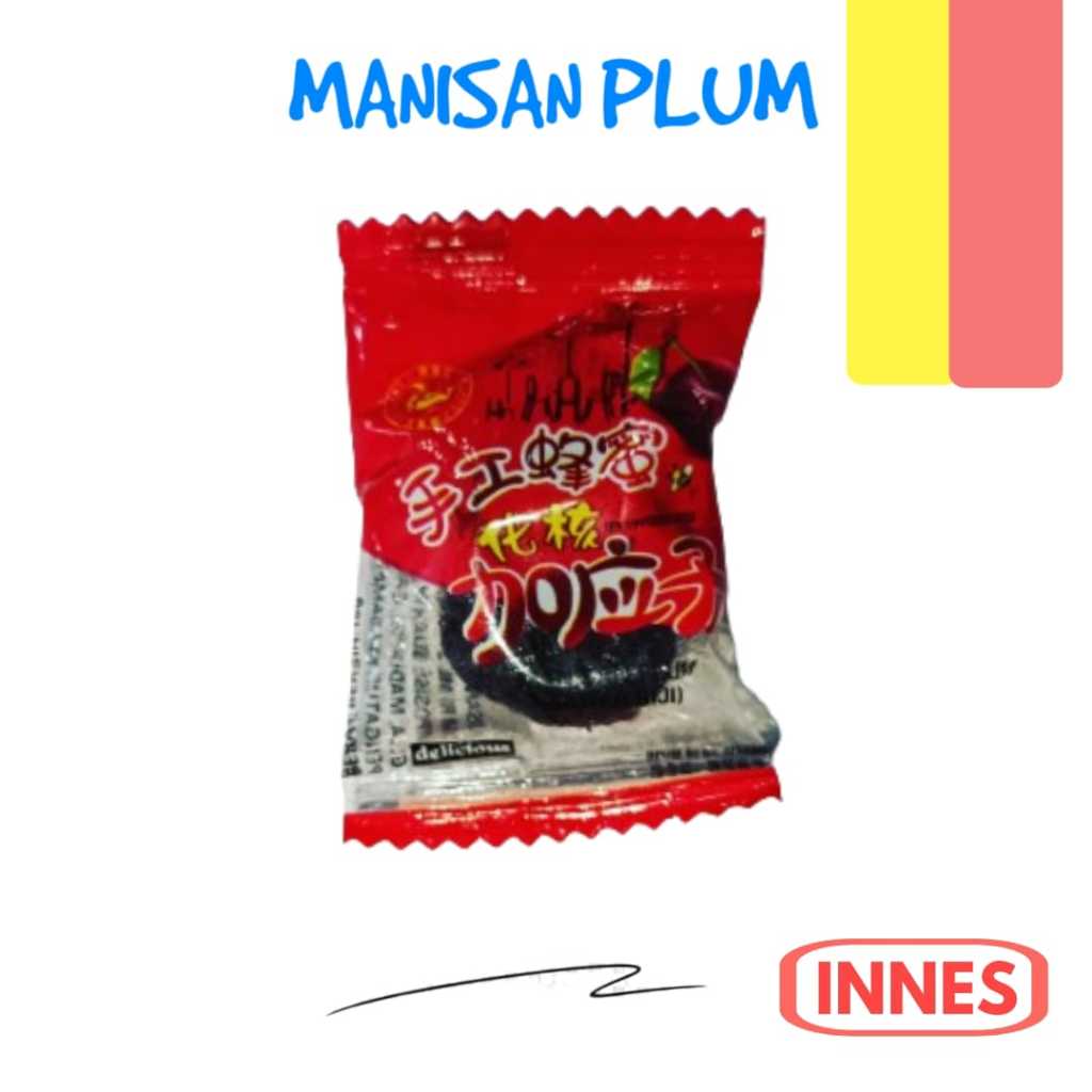 

Manisan Plum Bungkus Merah Tanpa Biji Asam Manis 250 Gr