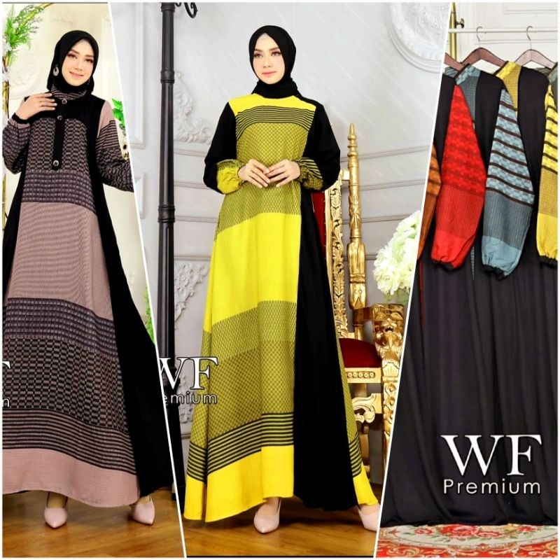 (LD/106-110Cm)Gamis Aminah WF  Premium terbaru terkini