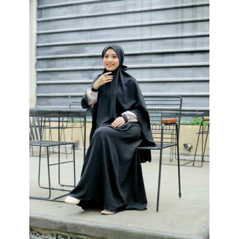Terbaru Gamis Cringkle Etuzi Murah Jumbo