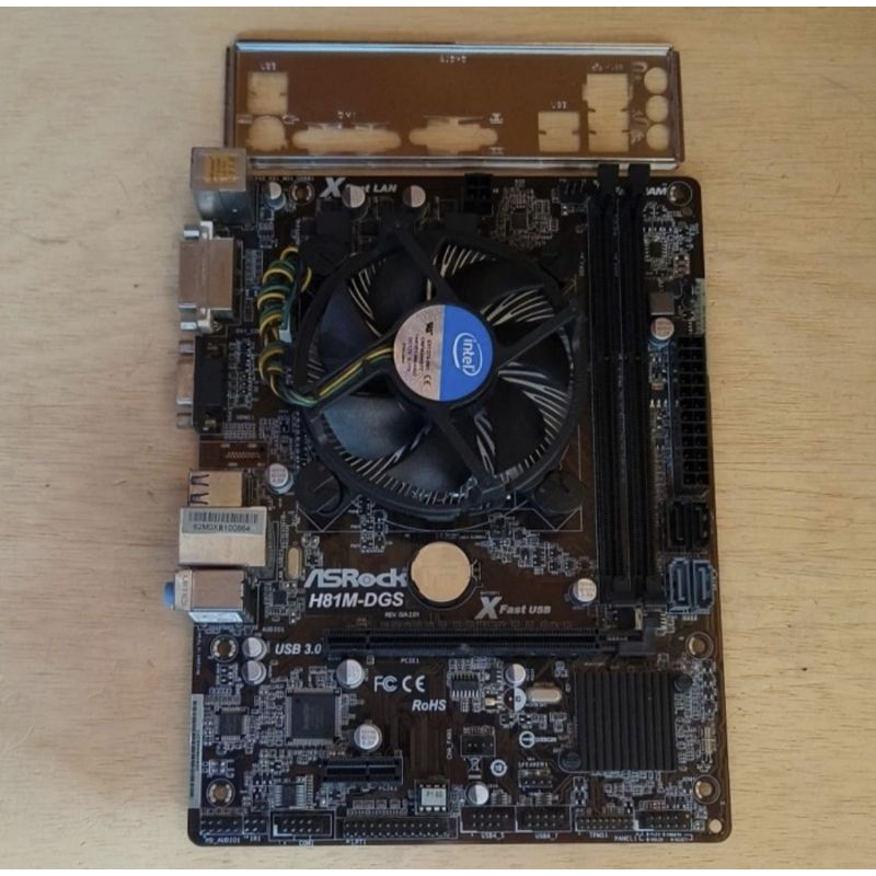 PAKET CORE i5 4690 + MOBO ASROCK H81 DAN FAN