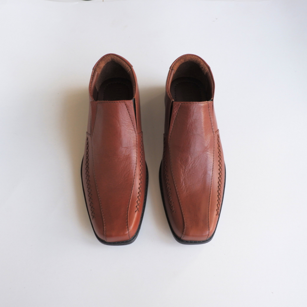 Sepatu Pantofel Pria Kulit Asli Premium | BUCINI FR 109 G Leather Man Shoes