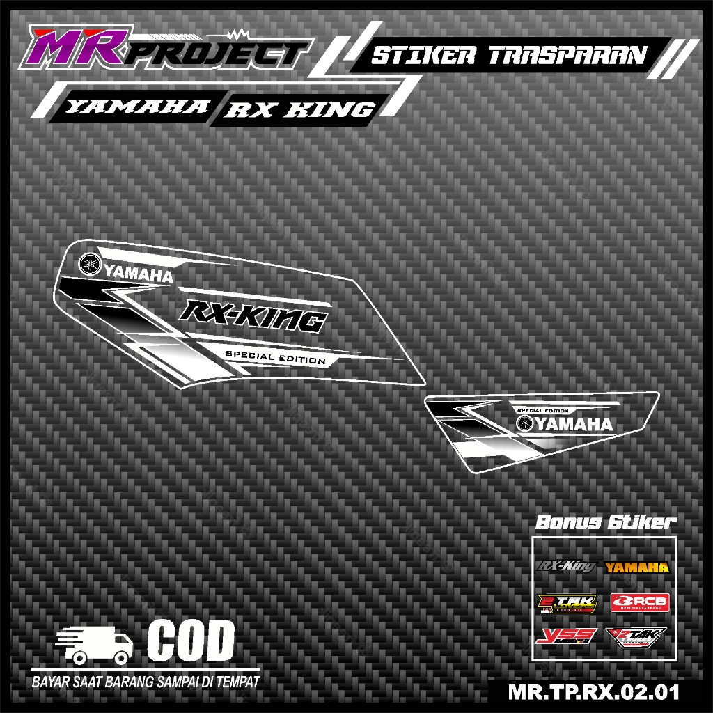Striping Rx king transparan, striping stiker Rx king transparan