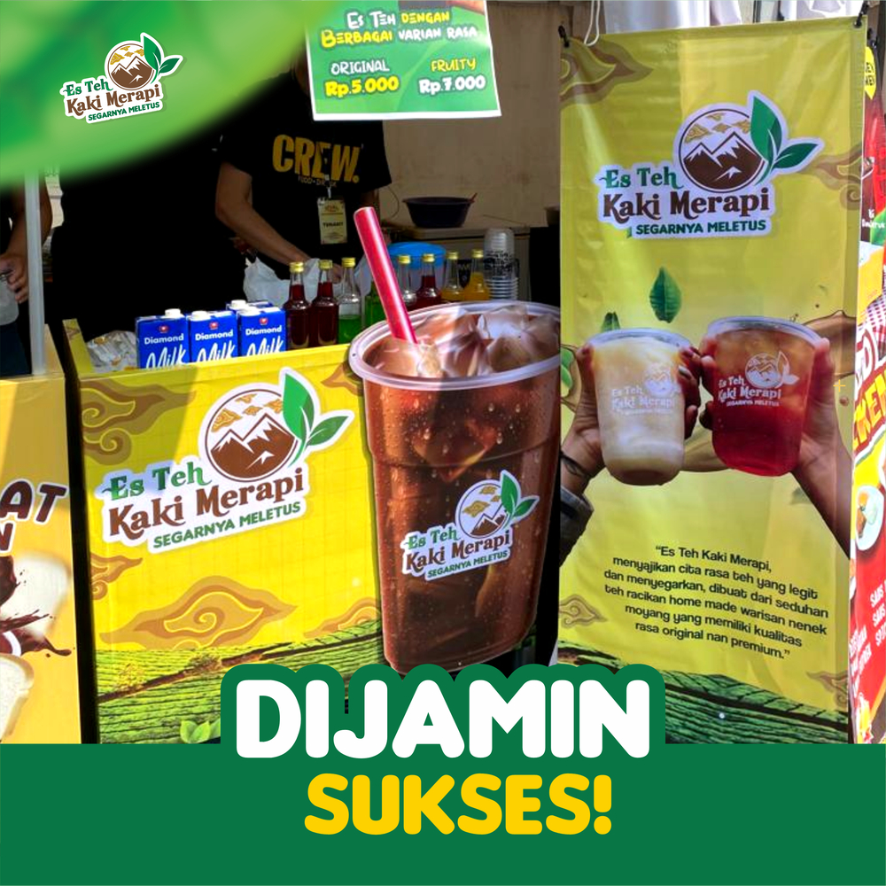 

Paket Usaha FRANCHISE ES TEH KAKI MERAPI Termurah