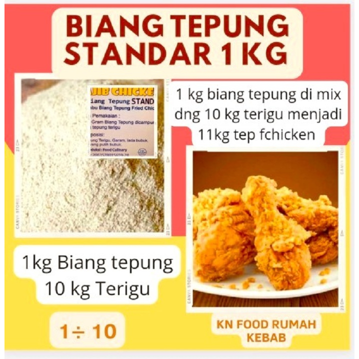 

Biang Tepung Fried Chicken Standar 1kg