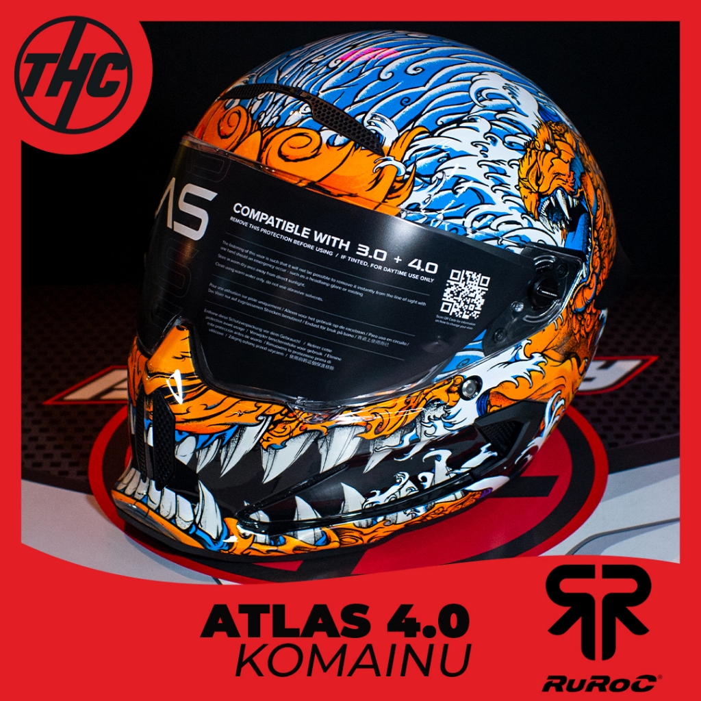 HELM RUROC ATLAS 4.0 KOMAINU FULL FACE HELMET ORIGINAL
