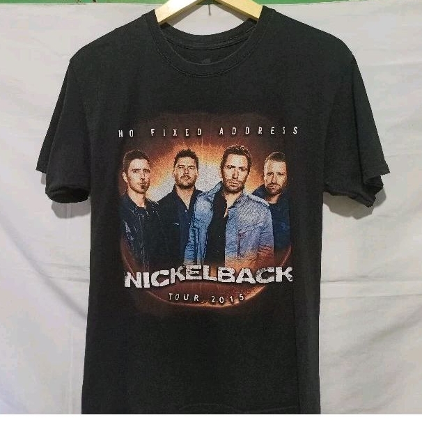 kaos band kaos musik Nickelback - Tour VG- import original