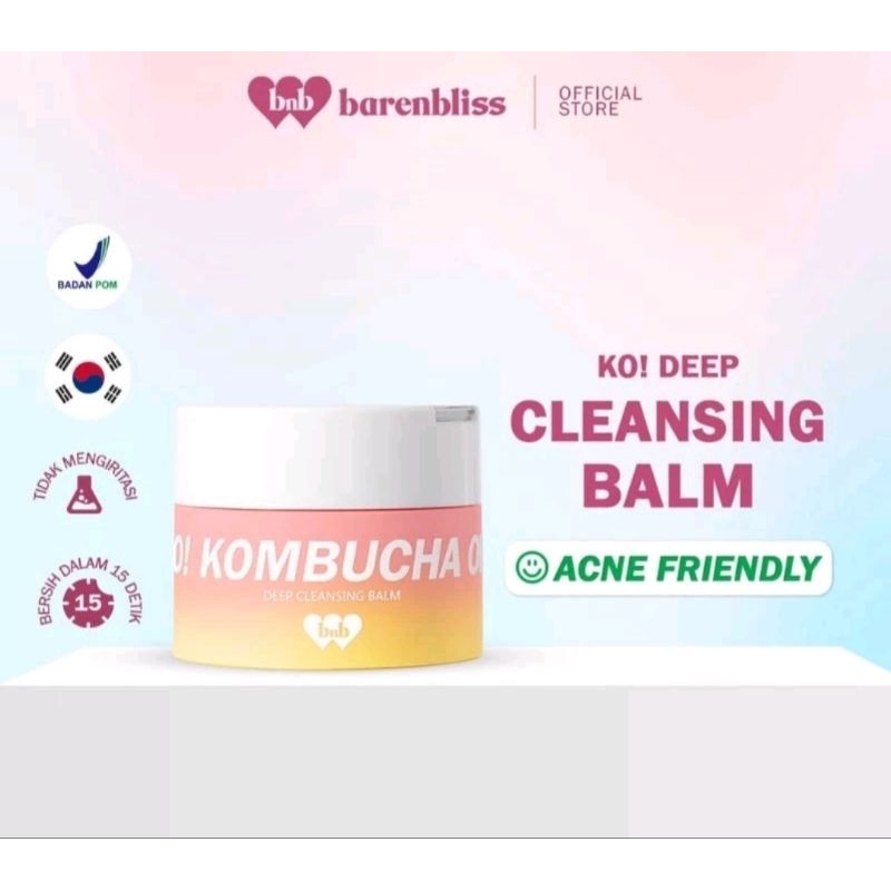Barenbliss kombucha omega deep cleansing balm