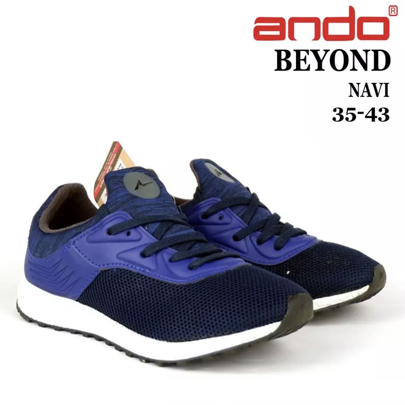 Sepatu ANDO -  BEYOND - size 35-38 - sepatu slip on - sepatu sekolah ando - sepatu sneakers pria - S