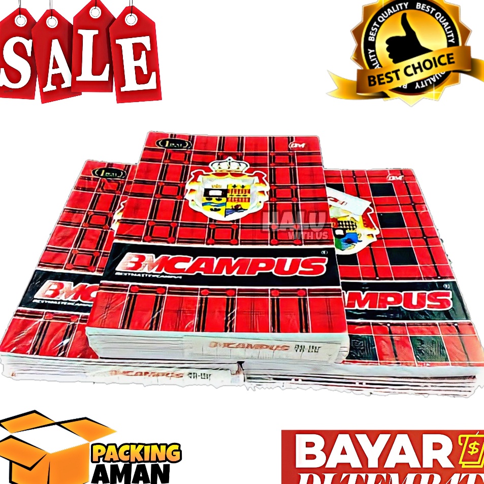 

Diskon Promo (BISA COD) PROMO 10 Pcs Buku Tulis BM CAMPUS 36 Lembar Ukuran Boxy / Buku Harian / Buku Catatan / Tersedia Per 5 10 Paling Popular