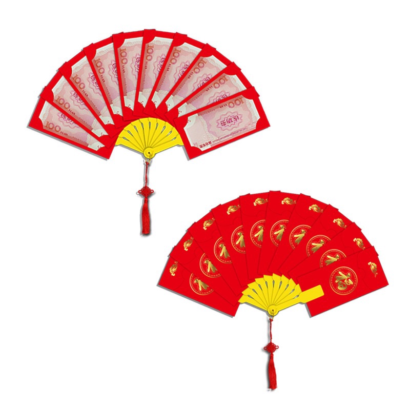 

12.12 sale AC083 Angpao Imlek Hongpao Barongsai Kipas Emas Premium Panjang Exclusive Limited cocok untuk OrangTua !!