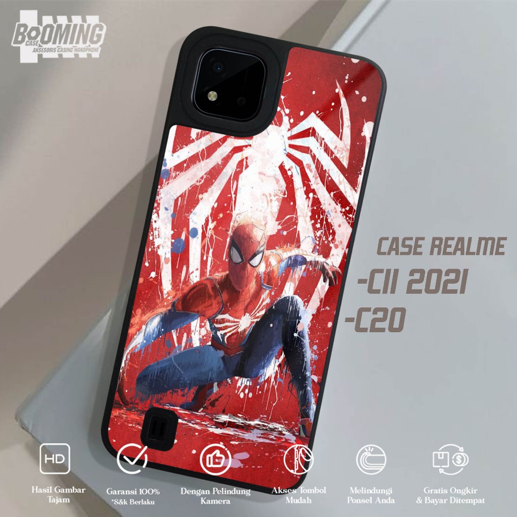 Case Realme C20 - Realme C11 2021 Casing Realme C20 - Realme C11 2021 MOTIF [SPIDERMAN] - Casing Hp 