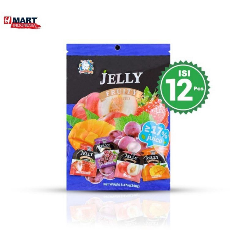 

BKI ABC Jelly Pocket Fruity Assorted - Jeli Buah Aneka Rasa 240g Isi 12pcs 67