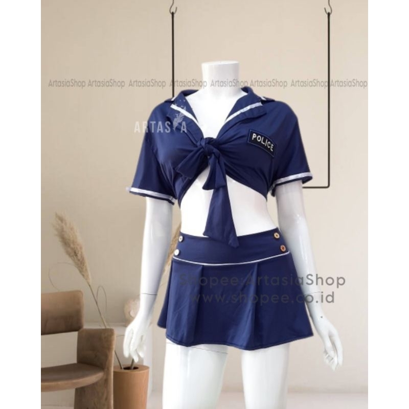 Lingerie Costum Police besar Cosplay Police XL-3XL lingerie besar Kado Unik Kado Anniversary Pernika