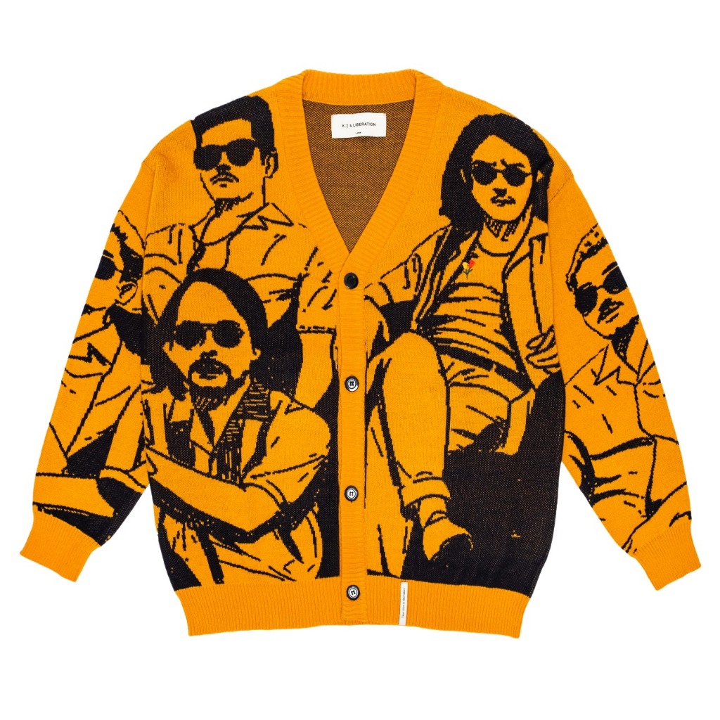 KZL X The Adams Collaboration DEPICTION - Knitted Cardigan Yellow