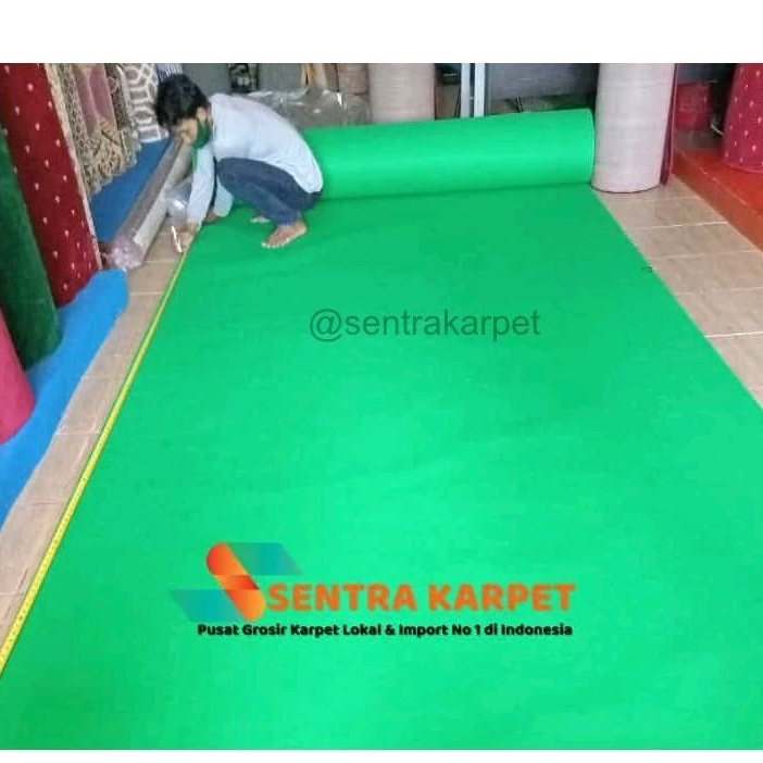 Karpet Buana ( Karpet Serbaguna )  Meteran | 1x2Meter | Warna : Hijau