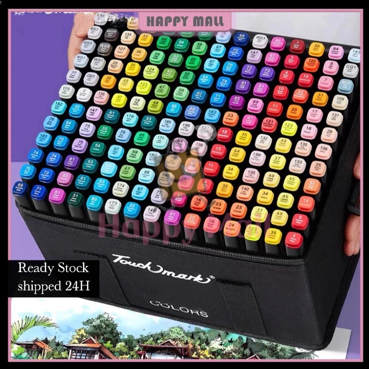 

12.12 BIG SALE FASION 【LOWEST-PRICE】COD Touch 12/36/48/60/80/120 Warna Sketsa Spidol Umum General Marker Set Animation Markers / Twin Market Set Spidol gas !!