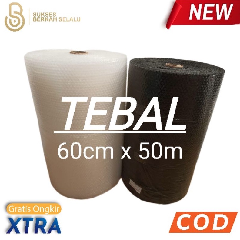 

Star 12.12 bubble wrap 60cm x 50m / bubble wrap tebal / bubble wrap premium gas !!