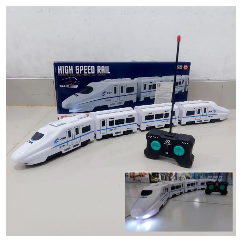 RC Kereta Cepat MRT Remote Control - Mainan Speed Train Remot Kontrol Kereta Api Anak Baterai Cas Ch