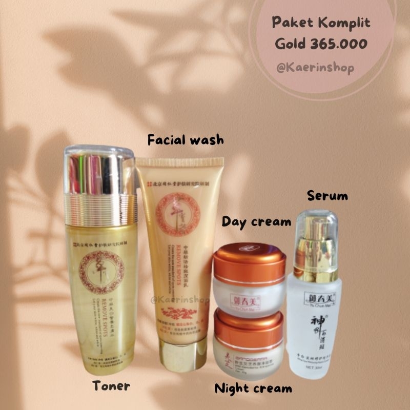 YU CHUN MEI PAKET KOMPLIT GOLD 5 ITEM