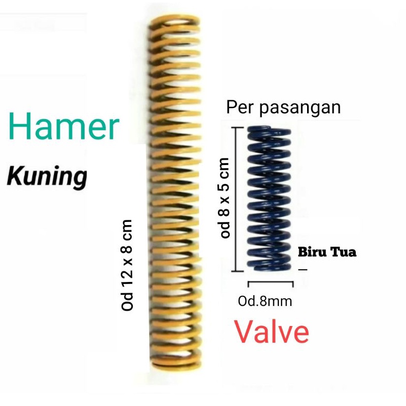 ✨Terbaru✨ Per pasangan H od 12x8cm / Valve od 8x5cm dll. 