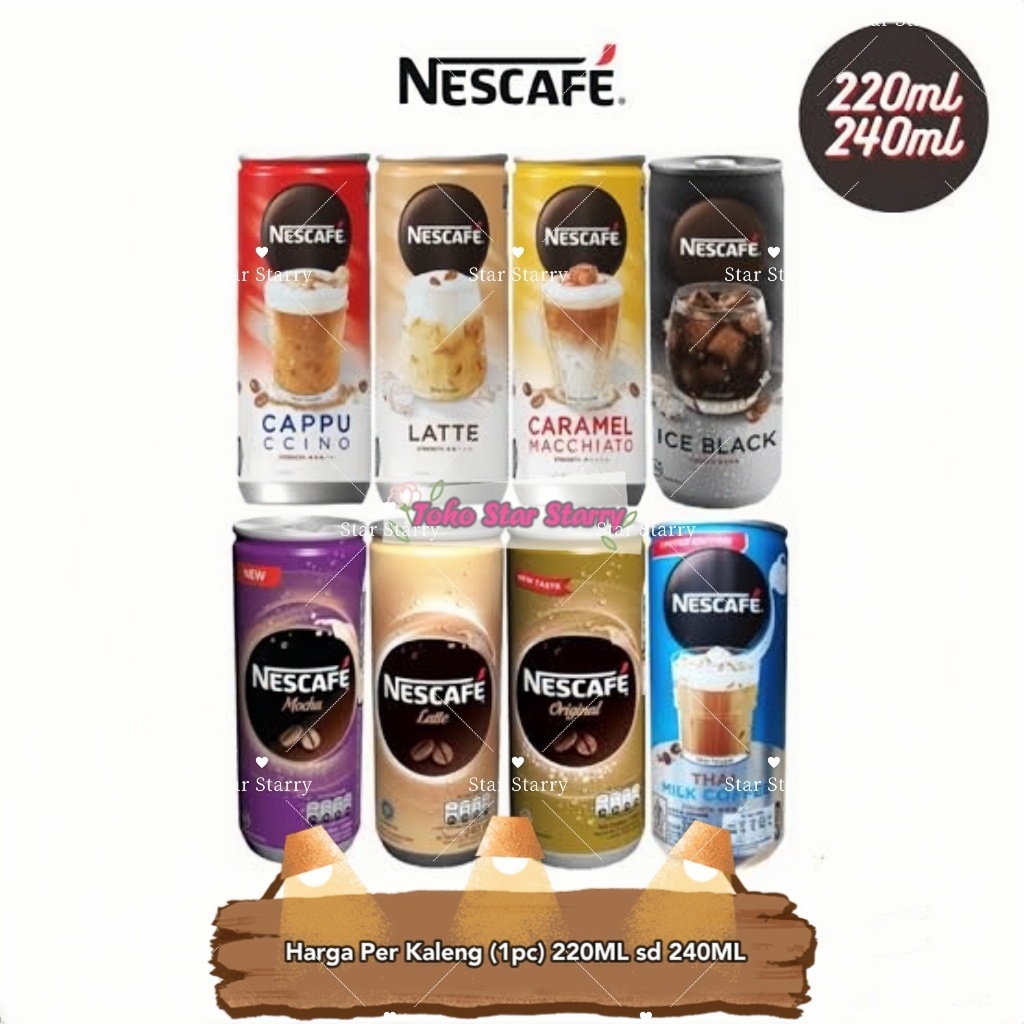 

NESCAFE Kopi Minuman Kaleng Rasa Latte Can 220ml Minuman Viral Halal MUI