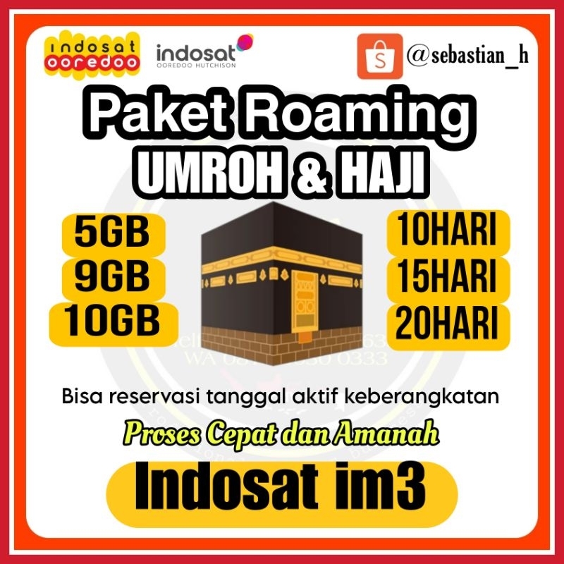 TERMURAH ROAMING UMROH HAJI INDOSAT , INTERNET UMROH IM3 , ROAMING IM3 , PAKET INTERNET UMROH