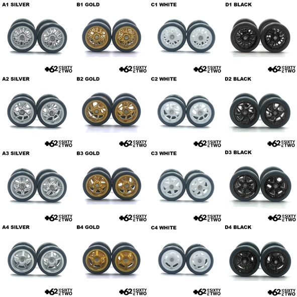 Hot Wheels Ban Karet Diecast Velg 1:64 diamter 10.8mm