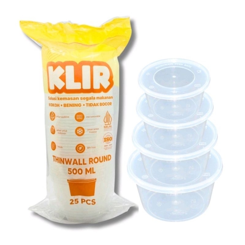 Twinwall Klir 450 Ml Mangkok Isi 25