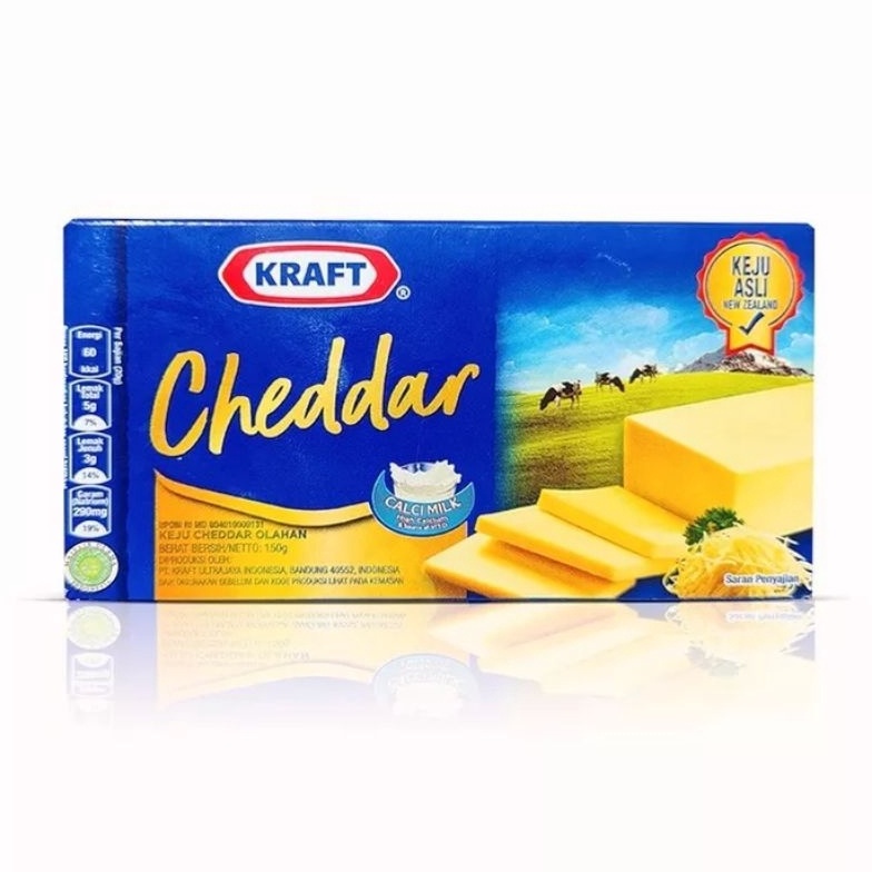 

St0k B4nyak Keju KRAFT CHEDDAR 150 Gr Product Impor