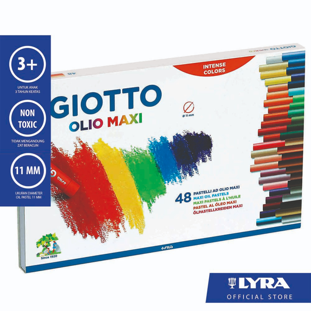 

Crayon Oil Pastel Giotto Olio Maxi 48 Colour