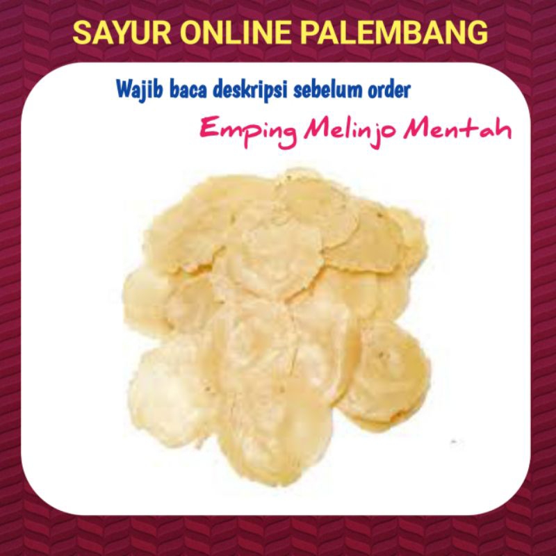 

Emping Melinjo Mentah 250gram - Toko Pasar Sayur Sayuran Segar Online Palembang