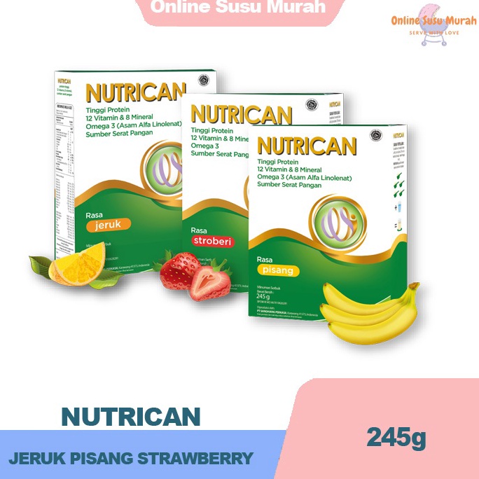 

[☛F30➤] NUTRICAN SUSU TINGGI PROTEIN NUTRISI KHUSUS PASIEN KANKER 245 GRAM [194]