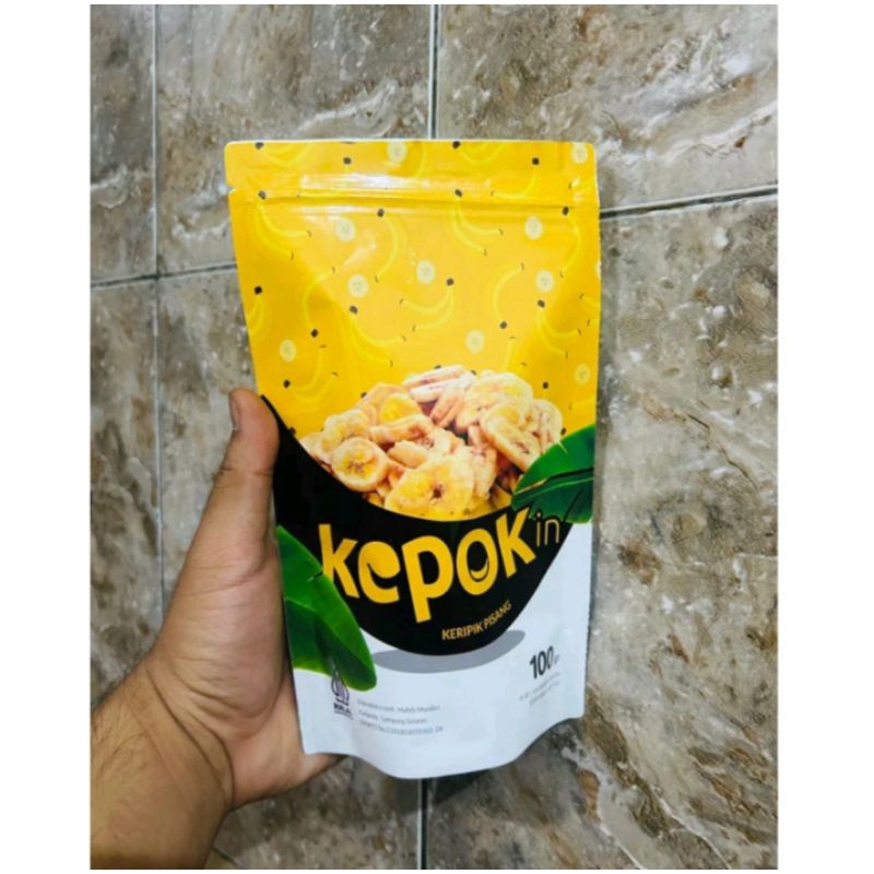 

keripik pisang kepok rasa coklat