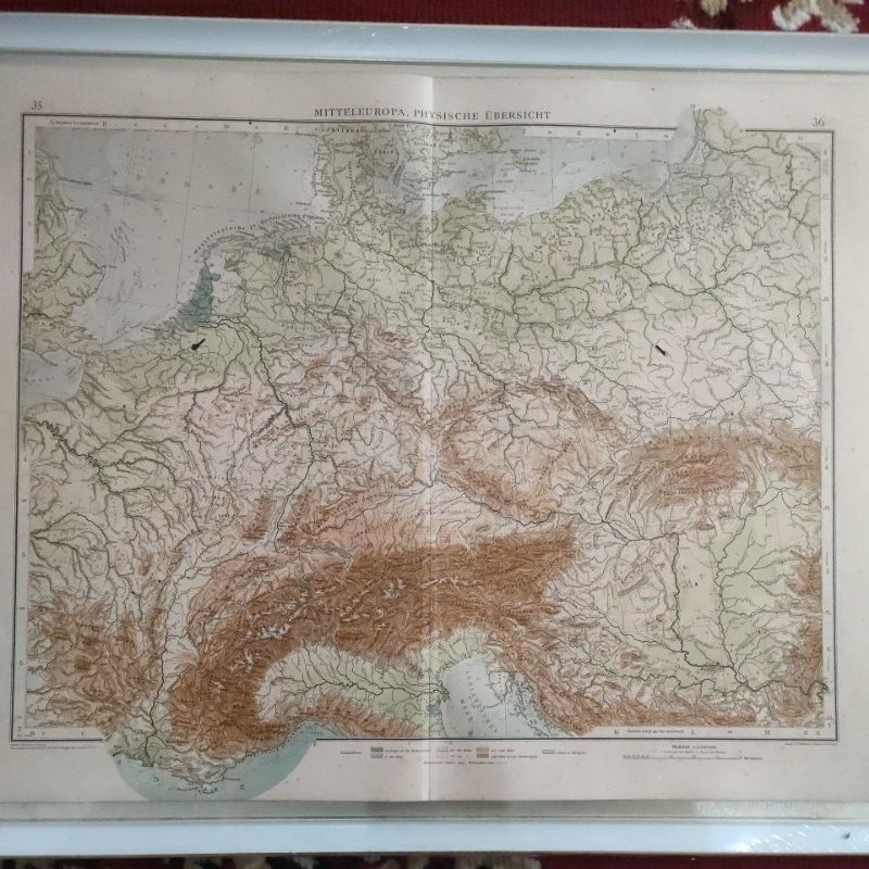 Peta Kuno Eropa Tengah 1912