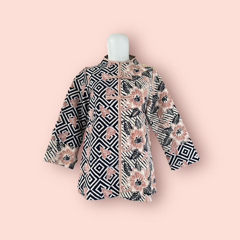 preloved❤️ atasan batik johanna krem hitam