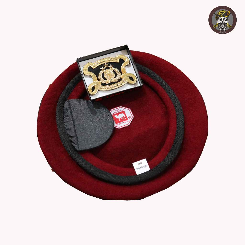 baret Reskrim merk camel+emblem
