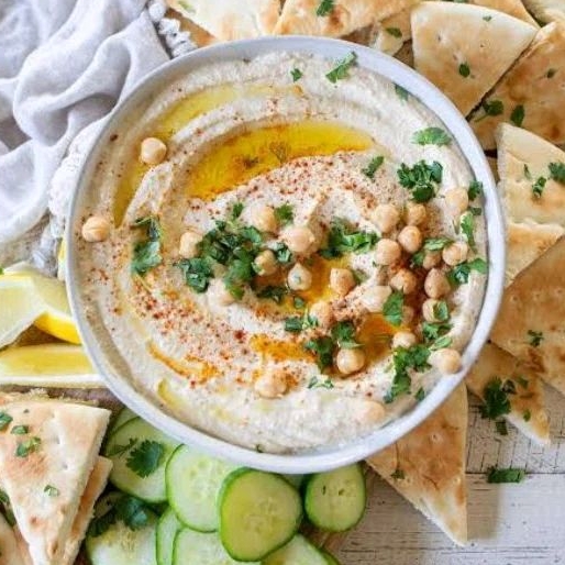 

Hummus with Fresh Corriander, Fresh Lemon, Salt and Olive Oil - 330 gr