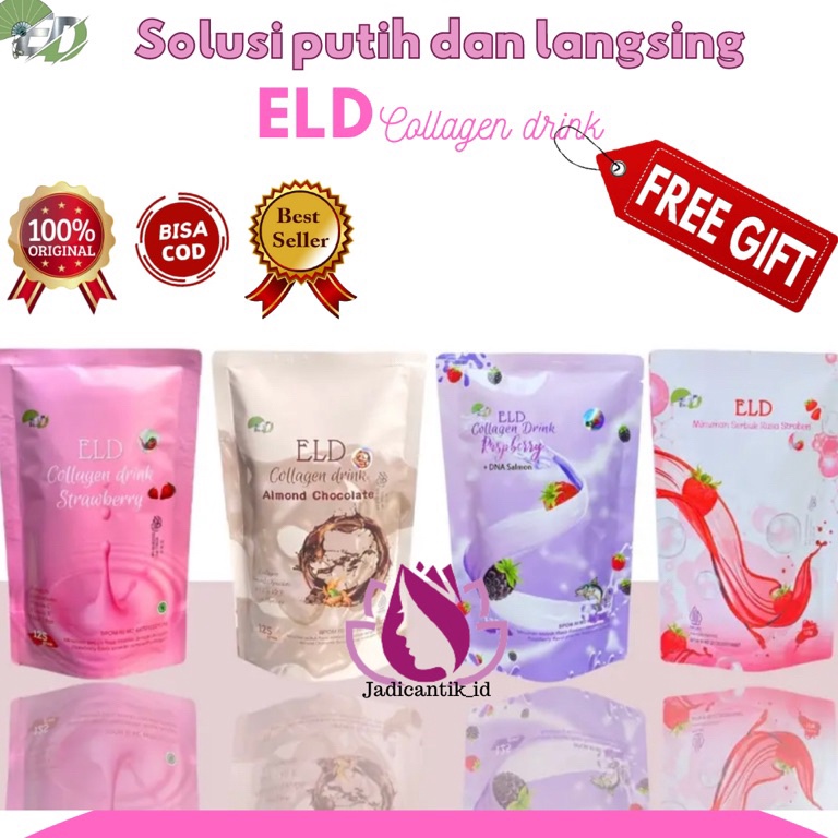 

St0ck Bany4k ( gift) ELD collagen almond coklat rassbery dan strawberry Baru Restok