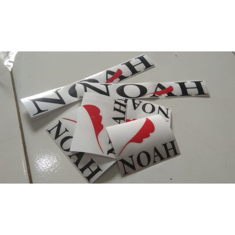 

stiker noah+font noah