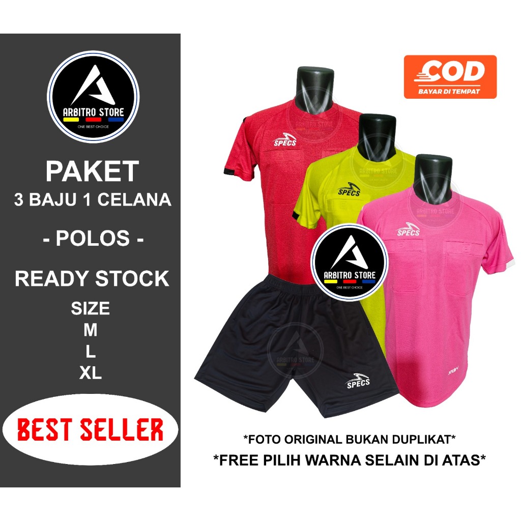 BAJU WASIT SPECS (3 BAJU 1 CELANA) - POLOS