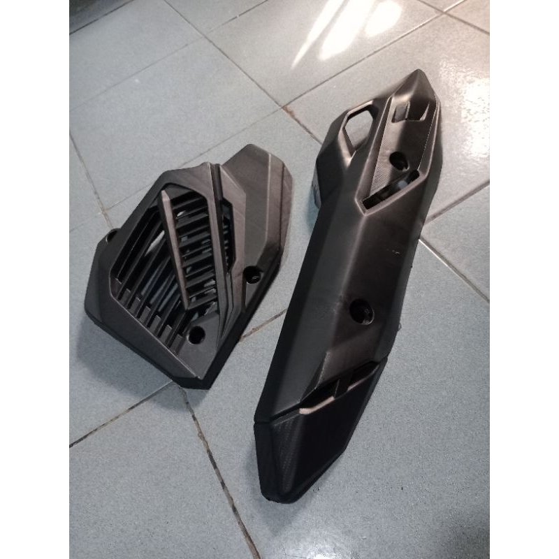 paket cover tutup knalpot+tutup radiator standart Vario 125-150 led old 2015-2017 kualitas original