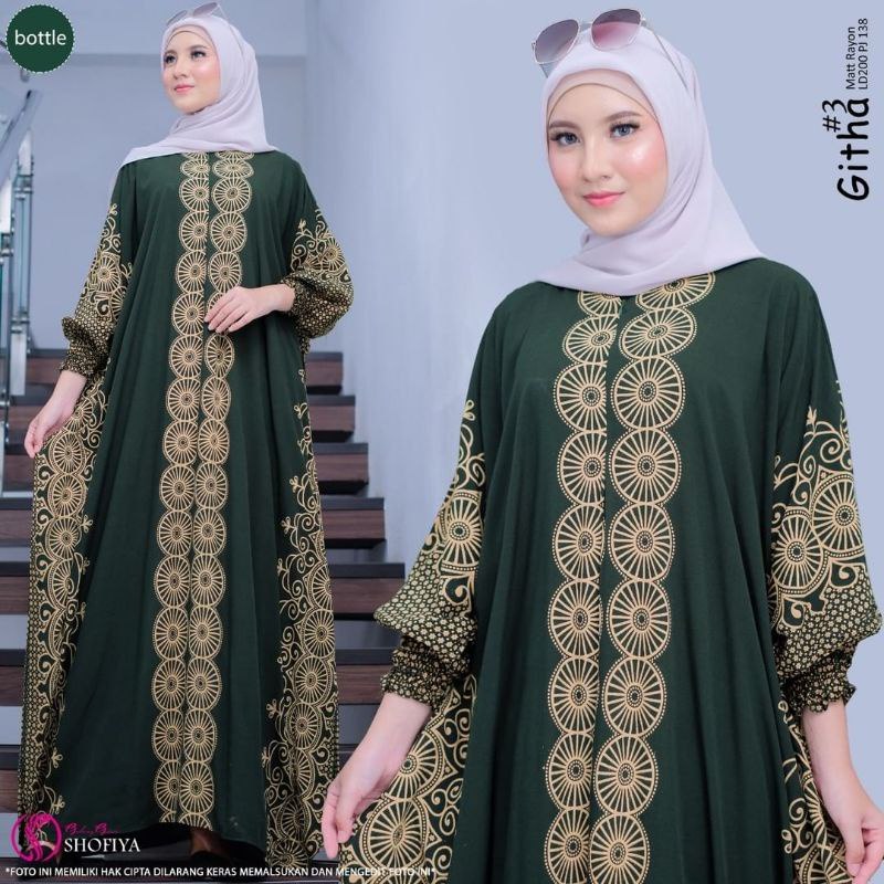 SARI KAFTAN VERSI TERBARU TERVIRAL 2023 BAJU LEBARAN JUMBO GAMIS WANITA NYAMAN DIPAKAI KAFTAN RAYON