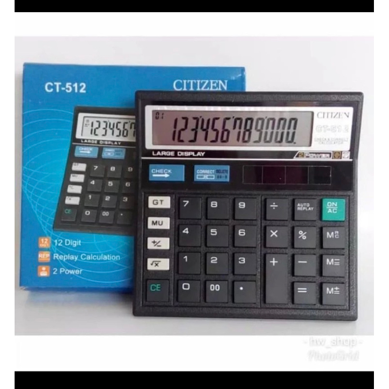 

KALKULATOR CITIZEN CT-512 CHECK AND CORRECT