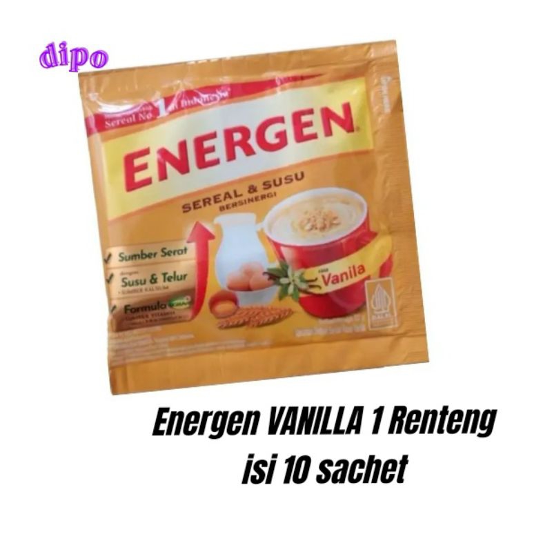 

Energen VANILLA Sereal Renceng isi 10 pcs