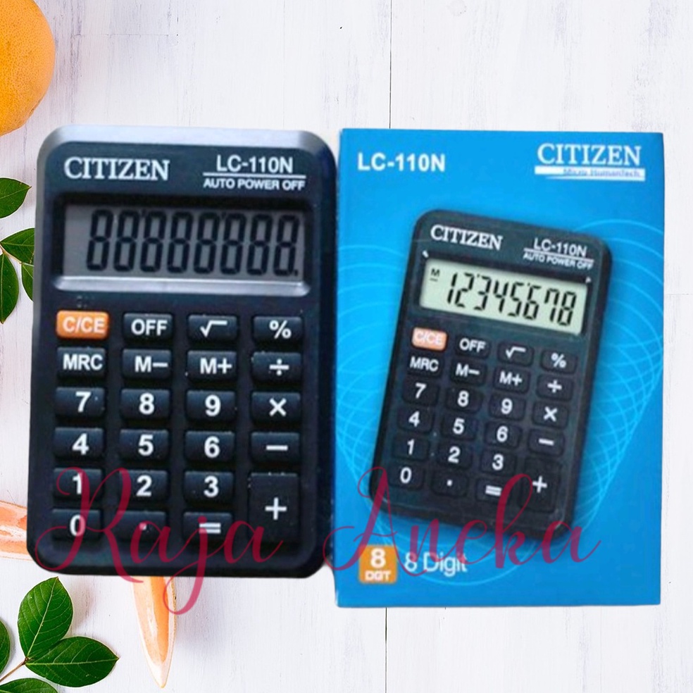 

H4rga Murah Kalkulator merk CITIZEN LC-110N / LC 110 N CALCULATOR MINI Citizen Kalkulator / Calculator mini LC-110N Stock Masih Banyak