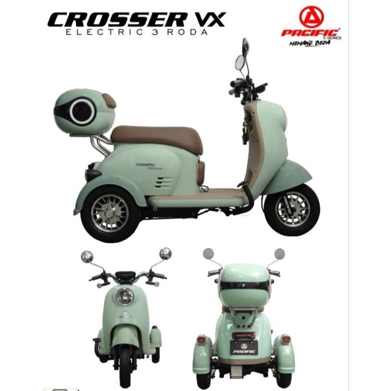 sepeda motor listrik roda 3 pacific crosser vx