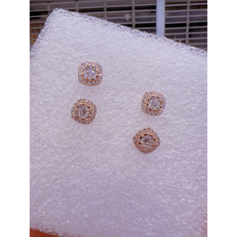 GIWANG FASHION MATA KOTAK AMERO ROSE GOLD emas asli 17k