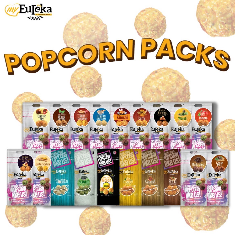 

Pr0duk Eureka Popcorn ALL PACKS 140g/200g | Snack Cemilan Impor Out of Trend